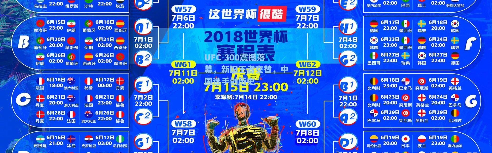 UFC 300震撼落幕，新旧王者交替，中国选手创历史